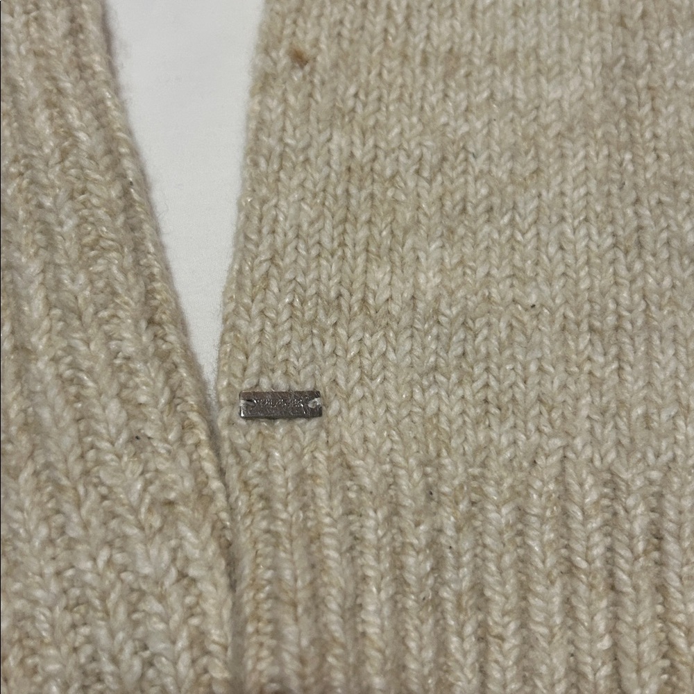 Tommy Hilfiger Cream Cable Knit Sweater L - Picture 2 of 7